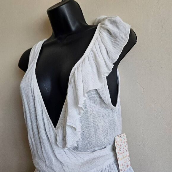 NWT Free People Float Away Asymmetrical Tank Top - Picture 4 of 9